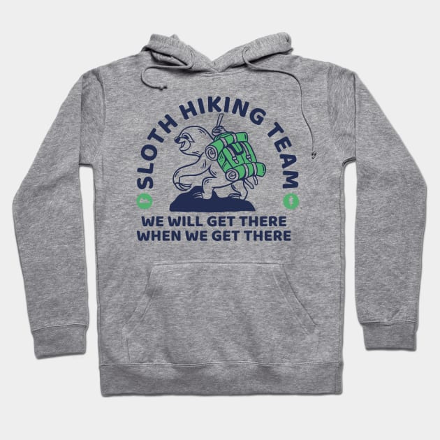 Sloth Hiking Team Hoodie by machmigo